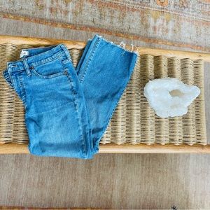 Madewell Mid rise Kick Out Cropped Jeans